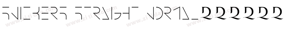Snickers Straight Normal字体转换